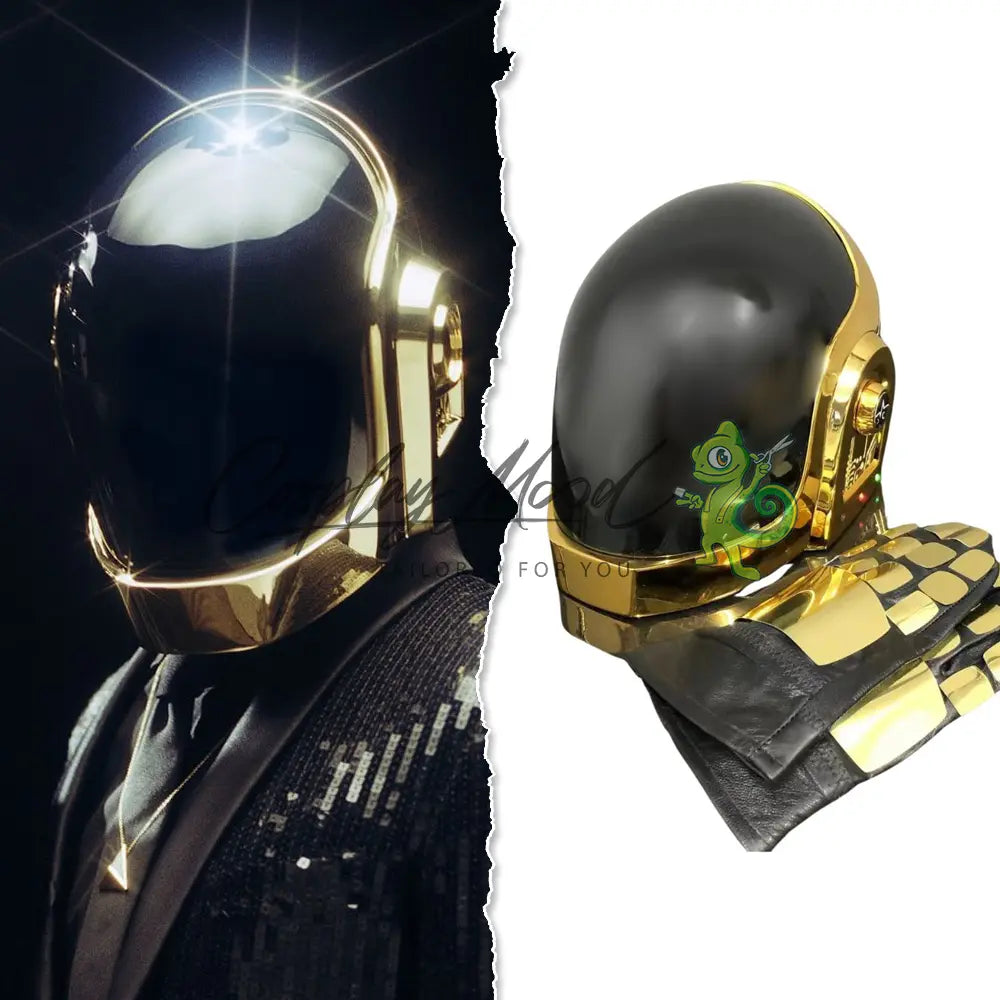 Accessorio-Cosplay-Casco-dorato-Daft-Punk-1