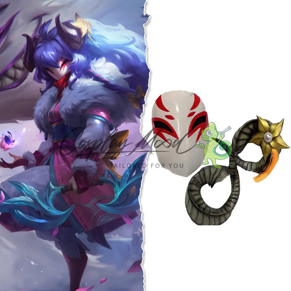 Accessorio-cosplay-maschera-e-corna-Kindred-Spirit-Blossom-League-of-Legends-1