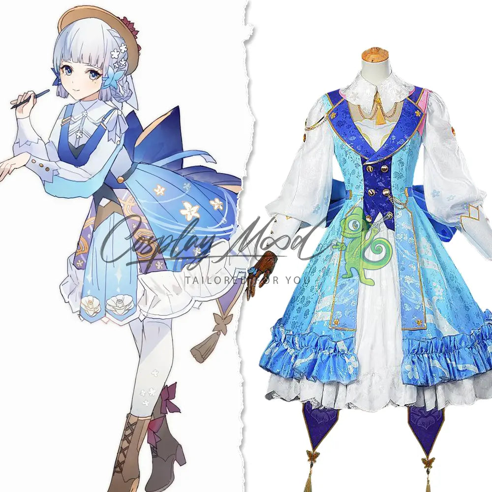 Costume-Cosplay-Ayaka-Kamisato-Springbloom-Missive-Skin-Genshin-Impact-1