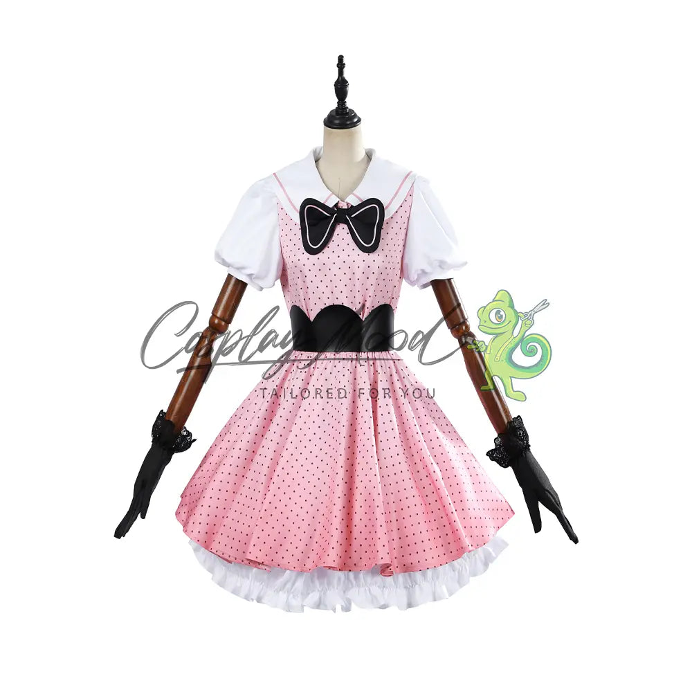 Costume-Cosplay-Ruby-Hoshino-Pink-Polka-Outfit-Oshi-no-ko-stagione-2