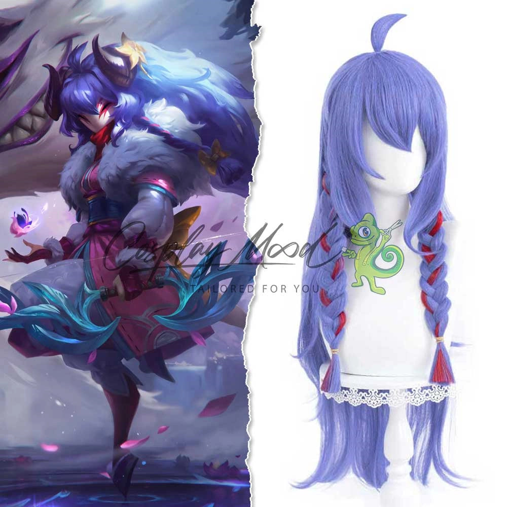 Parrucca-cosplay-Spirit-Blossom-Kindred-Eternal-Hunters-League-of-Legends-1